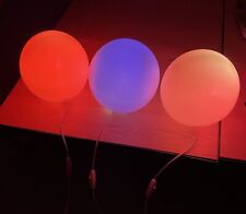 LAMPE A POSER BOULE PLASTIQUE VINTAGE Lot De 3 Lampes