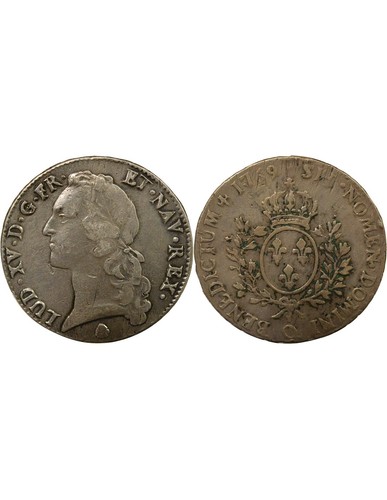 France louis ecu argent - xv,