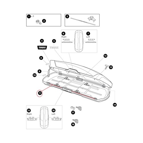 Thule lockbar 2016 1600mm - thule,