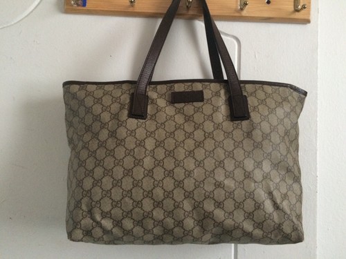 Gucci brown supreme - gg, canvas