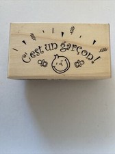 Tampons Artemio D Bois Mousse thème Bébé Enfant Naissance « C’est Un Garçon »