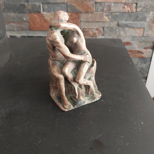 Statue bronze baiser - statue,