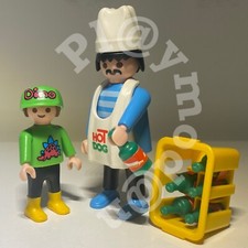 Playmobil Vintage 3848 vendeur enfant Hot dogs sauces caisse 1996 By Pl@ymod@n