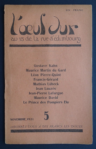 Revue oeuf dur - l'oeuf, novembre