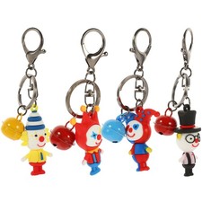  4 Pcs Chaine Porte Clé Chainette Porte-clés Élégants De Caricature