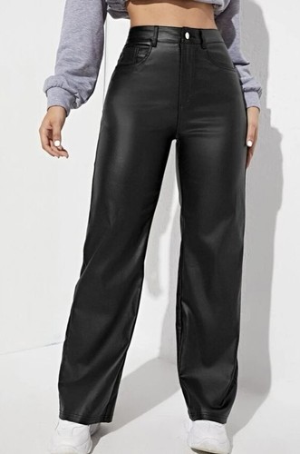 Femme jambe large cuir - femme,
