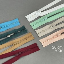 YKK Fermeture à glissière 20 cm non séparable nylon éclair zip tarif dégressif