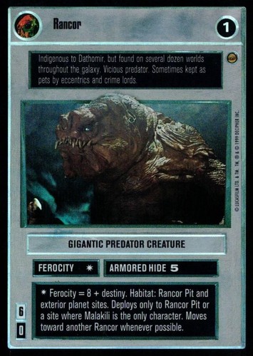 Rancor foil star - rancor, ccg