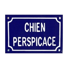 Plaque humoristique émaillée