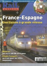 RAIL PASSION N°196 LOCO ex-V 100 DE DB / BARCELONE - PORT BOU / CITADIS COMPACT