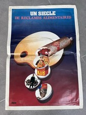 affiche reprenant les grandes marques françaises anciennes 44x 66 cm