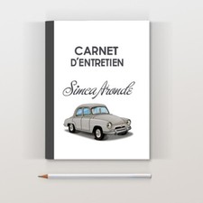 Carnet d'entretien Simca 9 Aronde grise
