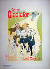 MISTI  Cycles Gladiator (Vélo Montmartre), LITHOGRAPHIE originale signée, 1897 