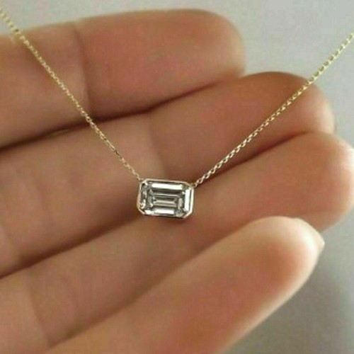 00ct émeraude solitaire 14k - solitaire,