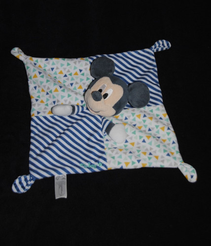 Doudou plat mickey bleu - mickey,