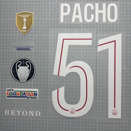Kit flocage pacho psg - flocage, #51