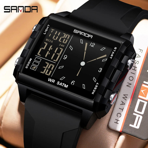 Montre homme rectangulaire - montre,
