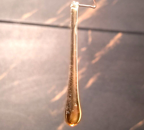 Pampille goutte verre de - pampille, en
