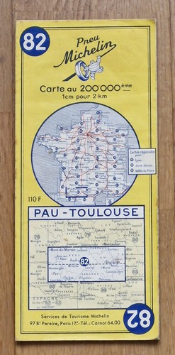 Carte michelin ancienne france - carte,