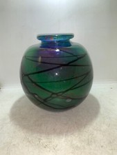 ANCIEN VASE BOULE EN VERRE