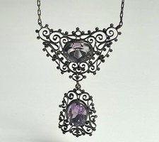 ANCIEN Collier Argent 