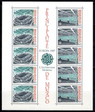Monaco 1987 Mi. Bl.35 Bloc Feuillet 100% Neuf ** Stade Louis II,Piscine