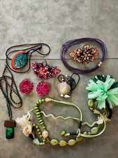 Lot Bijoux Bracelet ancien fantaisie Coloré hippie Bohème Rare Vintage /R62