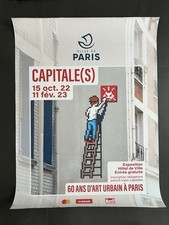 Invader- print affiche exposition Capitale(s) 80x60 cm space invaders street art