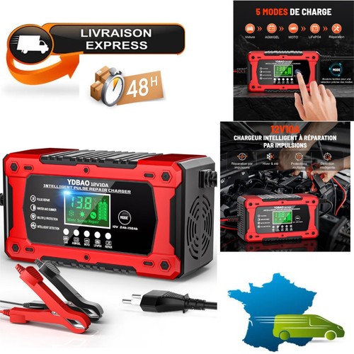 Chargeur batterie 12v 10a - 12v,