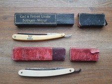 Rare coupe choux Solingen E. Bergfeld & Sohn Globusme rasoir made in Germany