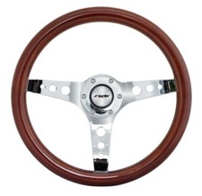 Volant sport Simoni Racing Arnoux 350mm en vrai bois