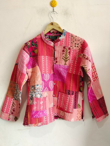 Vintage silk patchwork veste - vintage,