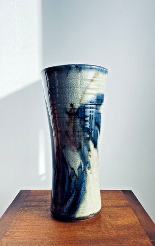 Grand vase grès émaillé - grand, en