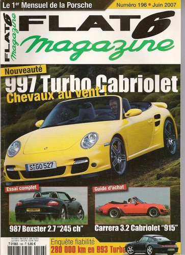 Flat 196 porsche 987 boxster - 196,