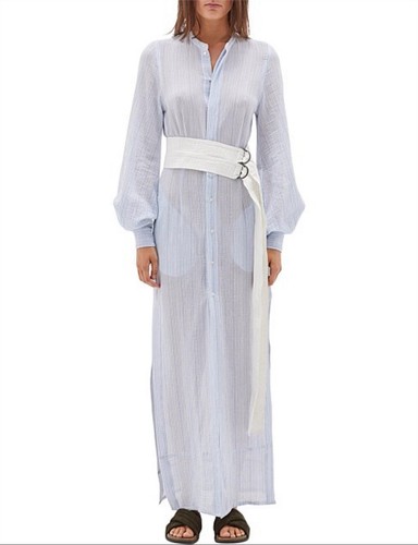 Robe chemise bassike - robe,