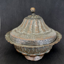 Pot couvert, cuivre étamé