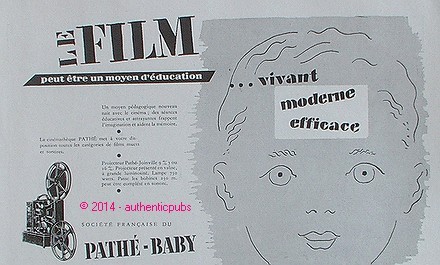 Publicite pathe baby film - publicite,