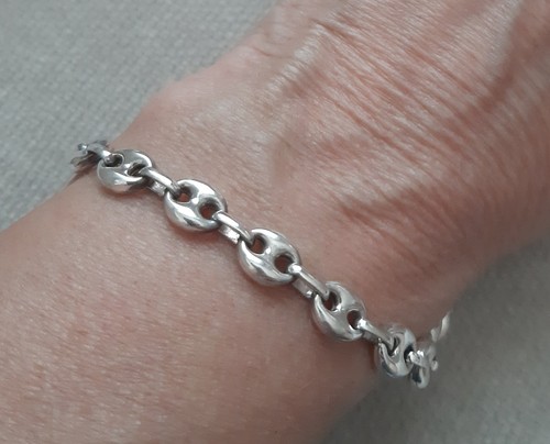 Bracelet maille grain café - grain, de
