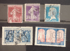 Timbres France lot de 5