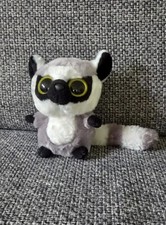 D1 Doudou peluche lemurien Gris blanc YOOHOO & Friends 16 Cm