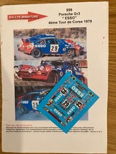 DECALS 1/43 PORSCHE 911 COPPIER TOUR DE CORSE 1979 WRC RALLYE RALLY FRANCE