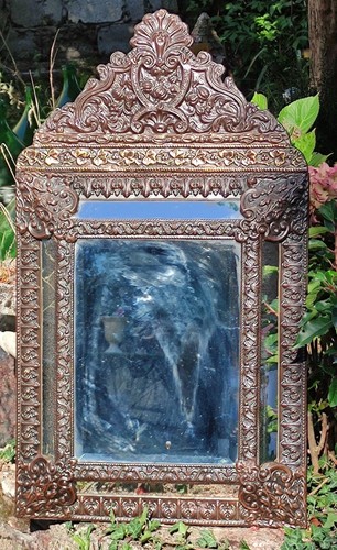 Ancien miroir pare - à, pare-close