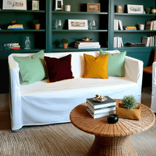 Solid White European Linen