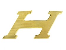 NEUF BOUCLE DE CEINTURE HERMES H SPEED 32MM EN METAL DORE BROSSE BELT BUCKLE