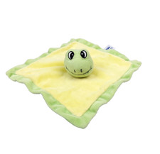 Doudou plat carré grenouille vert jaune SANDY