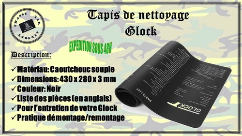 Tapis nettoyage glock - nettoyage,