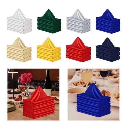 10x serviettes carrées - serviettes,