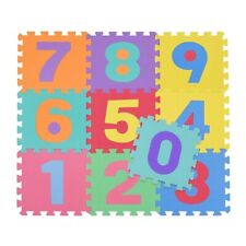 10 Tapis Puzzle Maxi Numéros Colorés Jeu Enfant 29,5 Cm Caoutchouc Eva
