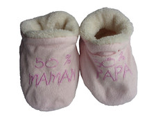 J20 Vêtement d'occasion  BB Fille Chaussons fourrés Long. 11 cm
