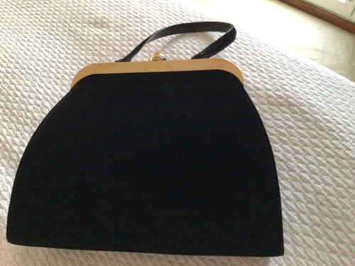 Rare sac main noir yves - a,